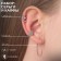 Earrings "Kaffa" image, color silver, set