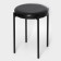 Stool with round seat nt4/b, load 150 kg, 38.5x45 cm, color black