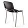 Stool Staff ISO PLAST CF-009, chrome frame, black plastic