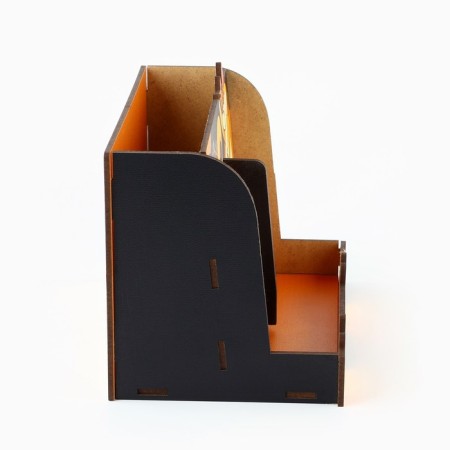 Organizer for the office, desktop, with a place for the phone "Red cat" 17.5 x 12.3 x 12 cm-5