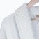 Unisex bathrobe Pamira, size l, white color