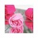 Soap roses, fuchsia and pink, set of 11 pcs.