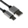 Type- C cable - usb, 2.1 a, nylon braid, 1 meter, silver