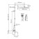The shower system Wasserkraft a188.117.101.087.ch Thermo, tropical shower, thermostat, chrome