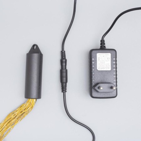 Girlynda "Horse tail" 15 threads of 2 m, IP20, golden thread, 300 LED, glow of multi, 220 V-5