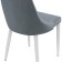 CHART STALL CARA Kora Metal/Velur, White/Gray 47x57x89 cm