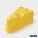 Ricco cheese container, 19.8x × 10.6 × 7.5 cm, yellow color
