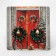 New Year! Earrings "New Year" wreath, zylhen-red in gold