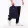 Youth backpack from textiles, 5 pockets, blue color