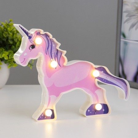 Nightlight "Fairytale unicorn" 5XLED batteries 2HAA MIX 21x3x17 cm Risalux-2