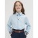 Blouse for girls, height 122 cm, blue color