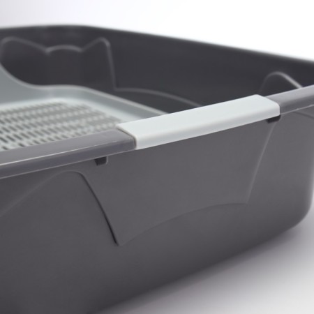 Toilet with a grid, 45x34x15 cm, gray-8