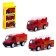 Set of metal machines "Fire Brigade", inertia, 3 pieces