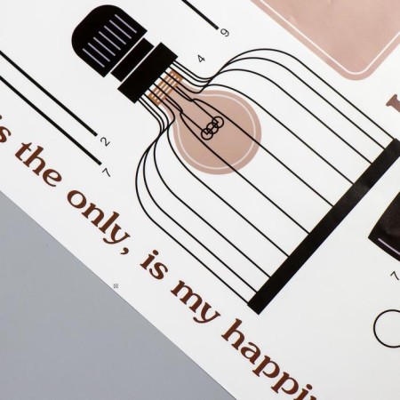 Interior plastic sticker "Light" 60x90cm-4