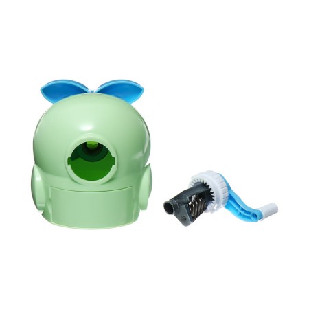 Mechanical sharpener with a container of an owl light green-13