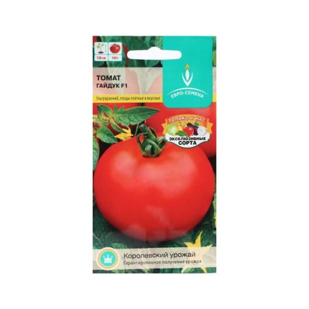 Seeds Tomat "Haiduk", ultra -lane, rounded fruits, red, F1, 10 pcs.