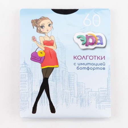Колготки для девочек 60 den, цвет чёрный, рост 146-152 (10-12 лет)-2