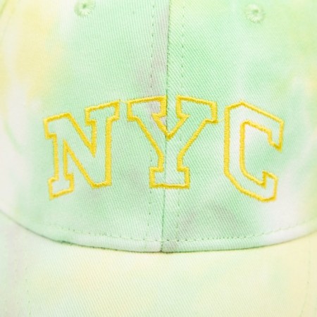 Baseball cap for a girl, yellow color, size 52-54-2