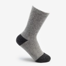 Women's socks from Mongolian wool, gray color, size 25 (37-39)