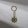 Metallic key keychain "February 23", 6 x 20 cm