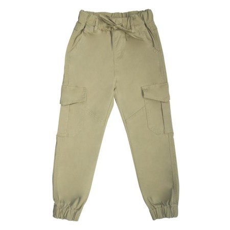Pants for boys, height 134 cm, light-sand color