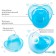 Nipple - Silicone dummy classic, from 0 months, with a cap, the color of the blue