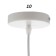 Lamp Bayerlux 1242/1wt E27 40W white 33x33x9.5-110 cm