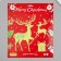 Stick phosphorus plastic "Deer and gift" set 3 pcs 28.5x23.5 cm