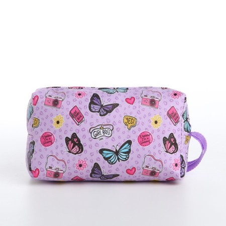 Lightning cosmetic bag, lilac color-1