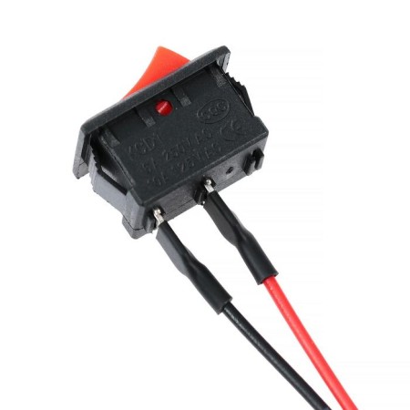 Keyboard switch with fixation, wire 10 cm, red-3