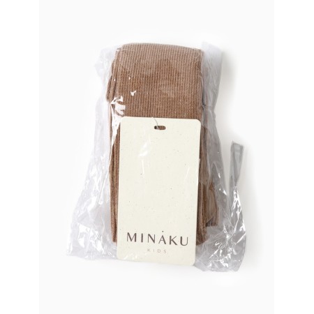 Children's tights with Minaku straps, height 80-86 cm, beige-4
