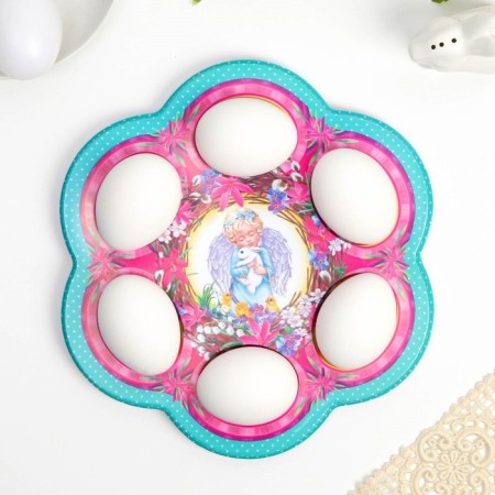 Easter stand for 6 eggs "Angel", 21.5 x 19.9 cm.-2