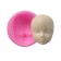 Form Silicone universal “face”, transparent color, product size 2.5 × 3.5 cm