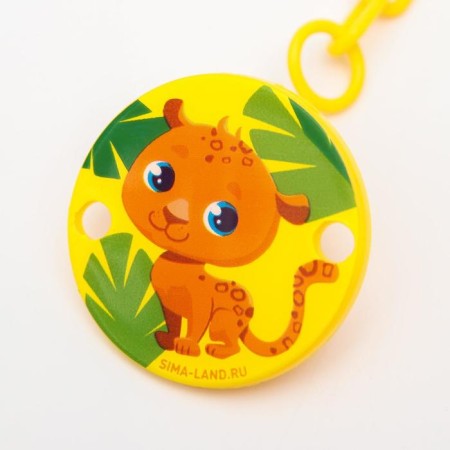 Holder for the nipple - dummy "Trend. Leopard ", on the chain-5