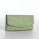 Women's wallet on magnet, green color