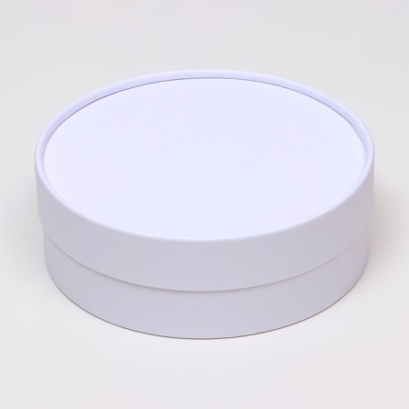 Box - tube 2 in 1, low with a dull cover "White", 21 x 7 - 18 x 6 cm-3
