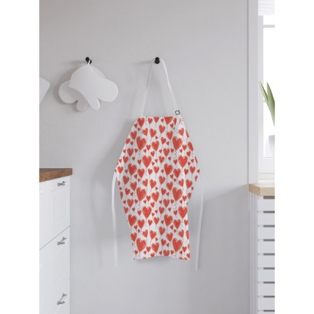 Apron kitchen with a “ball from the heart”, adjustable, size OS-1