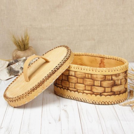 Batonnitsa "Wholewood", 27 × 18 × 13 cm, birch bark-1