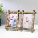 Photo frame plastic in 2 photos 10x15 cm "Bamboo" gold 20.5x31x2 cm