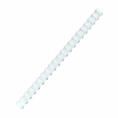 Plastic binding springs, d = 19mm, 100 pieces, sew 131-170 sheets, white/black, Geleos-2