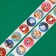 Stickers in the roll "Funny New Year", 500 pcs, 2.5 x 2.5 cm
