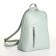 City backpack made of artificial leather with lightning, green color