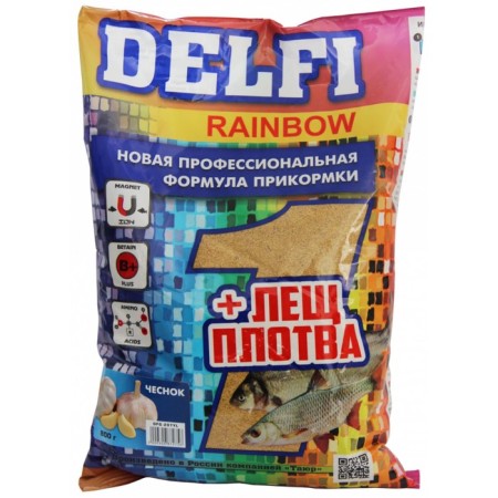 Bait delfi rainbow, bream, garlic, yellow, 800 g