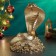 Figure "Snake of Cobra on Money" 25x18cm, gold