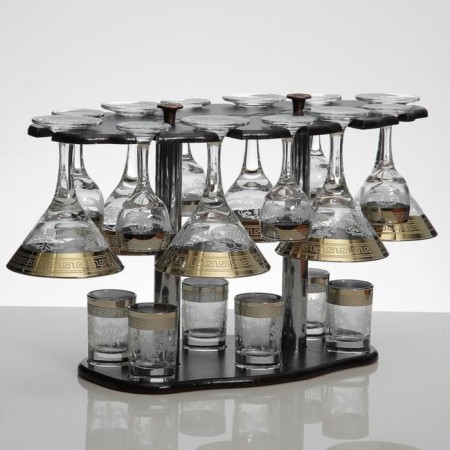 Mini-bar 18 objects: Martini 190 ml + glass 55 ml + pile 50 ml