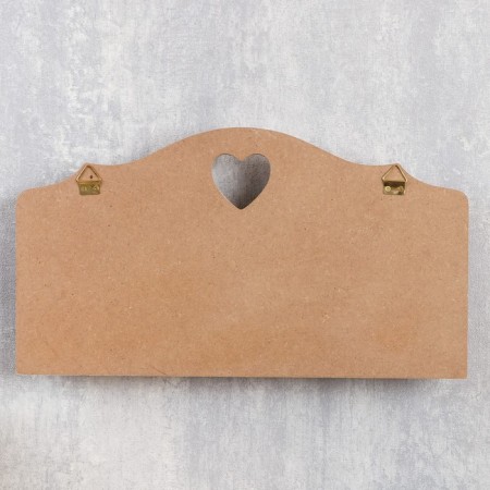 Decorative wood hooks "Vason with flowers with heart" 19.5x35x3.5 cm-4