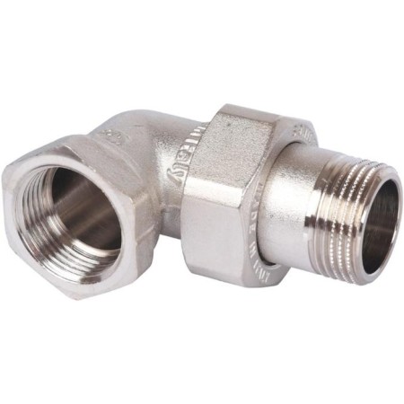 Detacible connection Stout SFT-0059-000034, corner, American, 3/4 ", nickelled brass-2