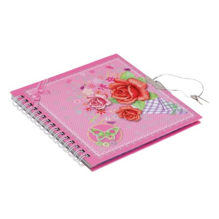 Notebook in a gift box, on a lock, A6, 50 sheets, line, "Butterfly", mix-2