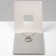 Pendant "Give Happiness" Zircon, Heart, white in silver, 45 cm