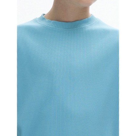 T -shirt for boys, height 146 cm, azure color-3